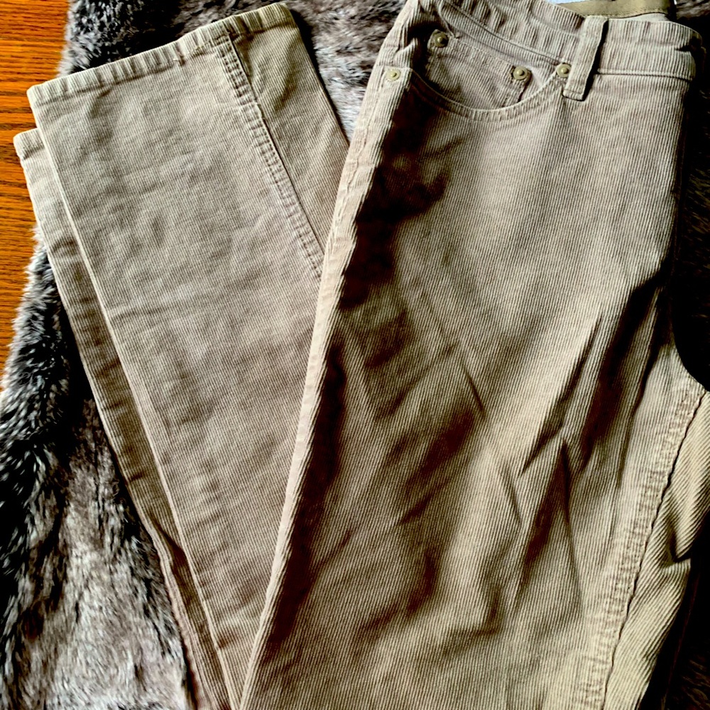 Straight corduroy pants